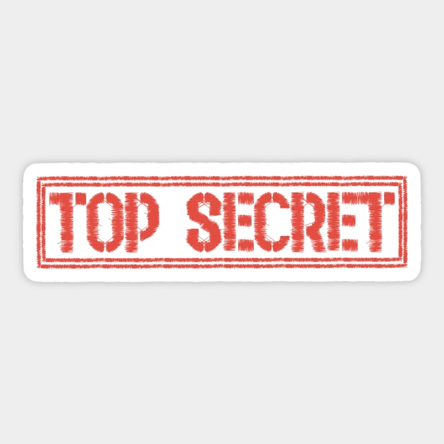 Top Secret patch Sticker by Kunstlerstudio